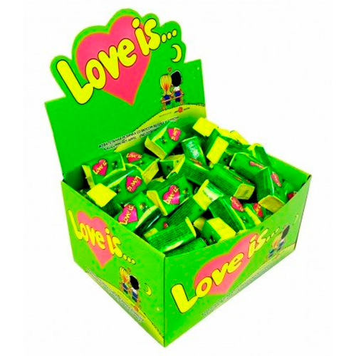 Жев.резинка LOVE IS Яблоко и Лимон   4,5гр