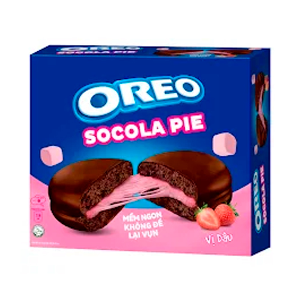 Печенье Oreo Socola Pie Strawberry   336гр