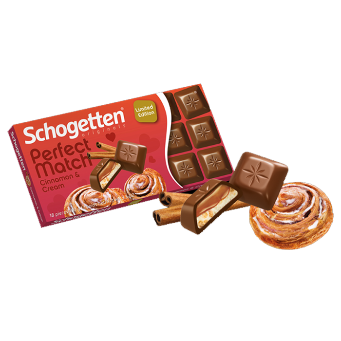Шоколад Schogetten Perfect Match Cinnamon & Cream 100г