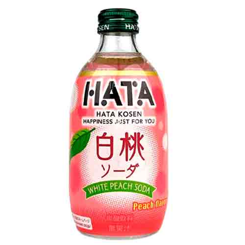 Газированный напиток Ramune Hatasoda со вкусом белого персика, 300 мл   300мл