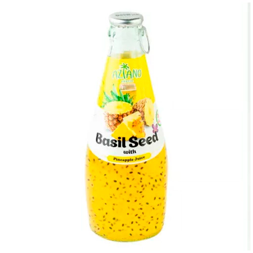 Нектар Aziano Pineapple Juice with Basil Seed   290мл